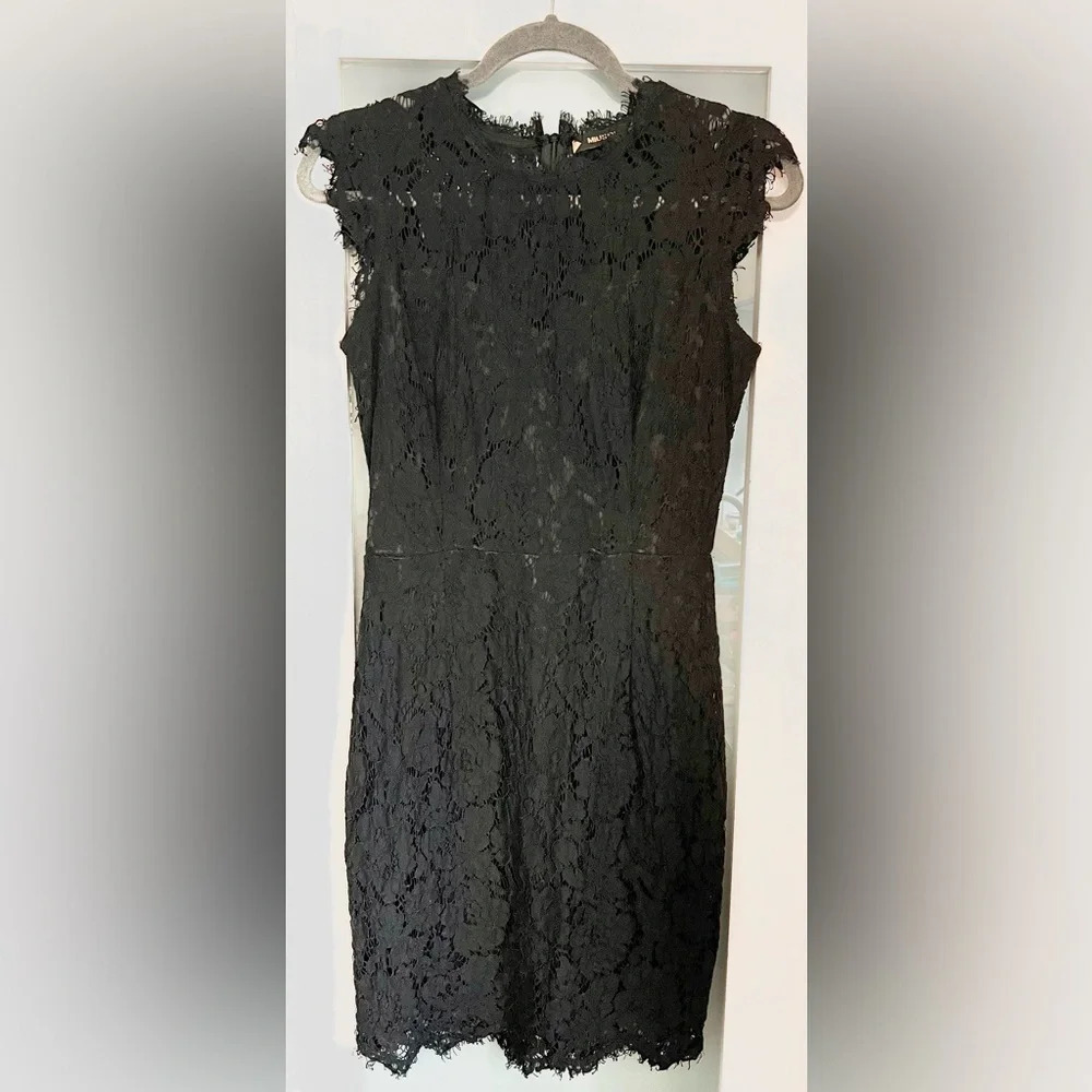 Miusol Women's Floral Lace Slim Evening Cocktail Lined Mini Dress Size Medium - Picture 2 of 14